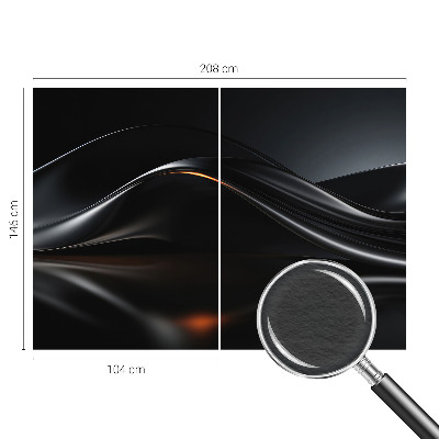 Fototapeta za spalnico Kovinski valovi