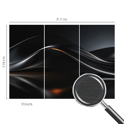 Fototapeta za spalnico Kovinski valovi