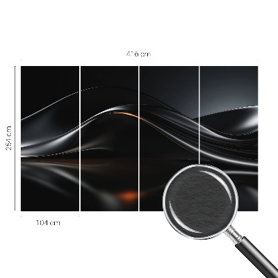 Fototapeta za spalnico Kovinski valovi