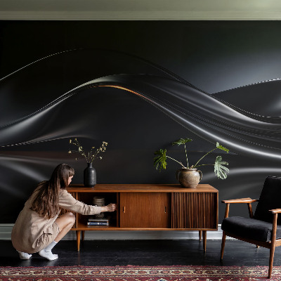 Fototapeta za spalnico Kovinski valovi