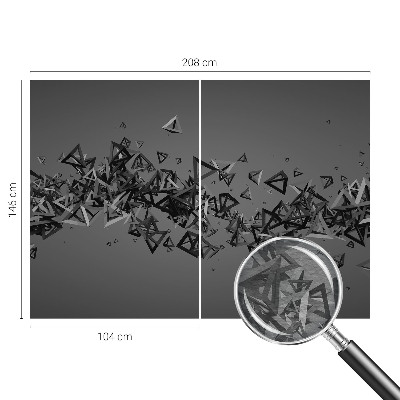 Moderna fototapeta z geometrijskim abstraktnim vzorcem