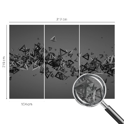 Moderna fototapeta z geometrijskim abstraktnim vzorcem