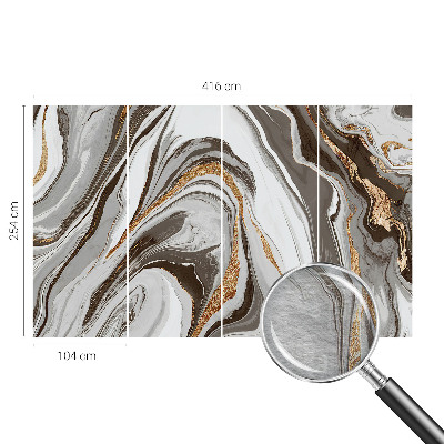 Stenska dekoracija fototapeta Marmorni vrtinci