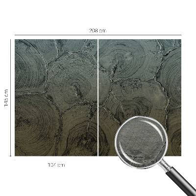 Tiskana fototapeta flis Leseni obroči