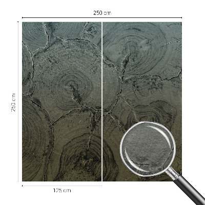 Tiskana fototapeta flis Leseni obroči