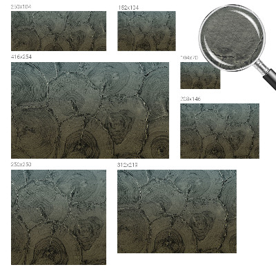 Tiskana fototapeta flis Leseni obroči