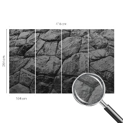 Moderna fototapeta z motivom kamnitih tekstur