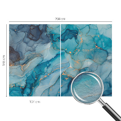 Stenska dekoracija fototapeta Modra abstrakcija