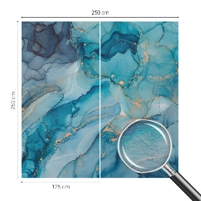 Stenska dekoracija fototapeta Modra abstrakcija