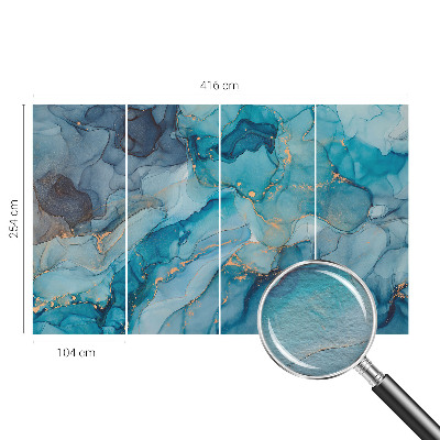 Stenska dekoracija fototapeta Modra abstrakcija