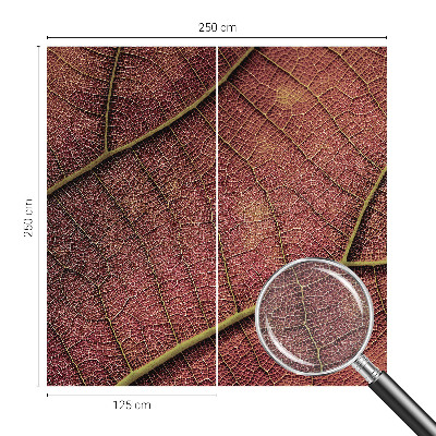 Flis fototapeta za otroško sobo z listnato teksturo