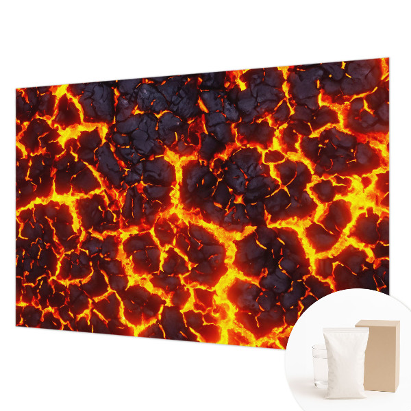 Stenska dekoracija fototapeta Močna magma