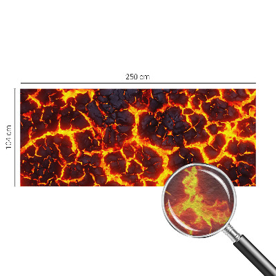 Stenska dekoracija fototapeta Močna magma
