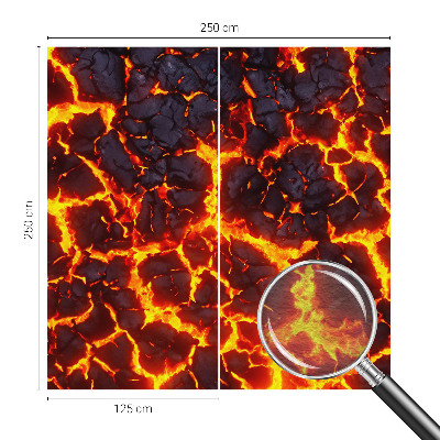 Stenska dekoracija fototapeta Močna magma