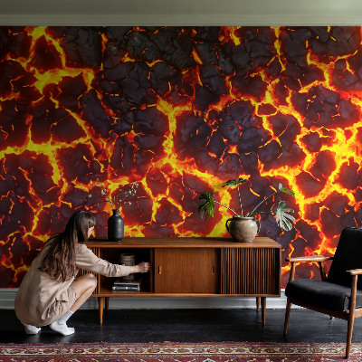 Stenska dekoracija fototapeta Močna magma