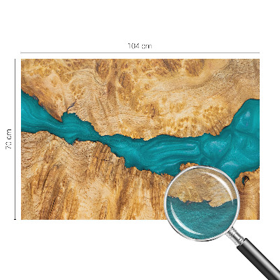 Stenska fototapeta flis Les in smola