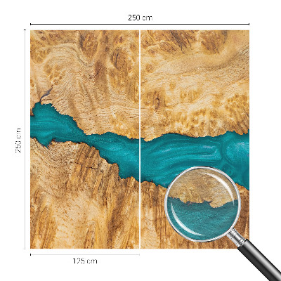 Stenska fototapeta flis Les in smola