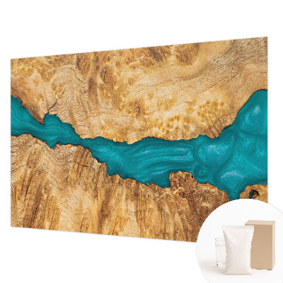 Stenska fototapeta flis Les in smola