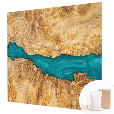 Stenska fototapeta flis Les in smola