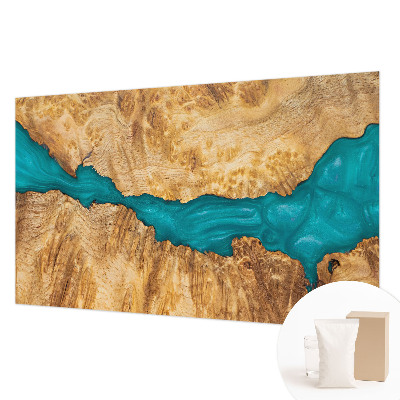 Stenska fototapeta flis Les in smola