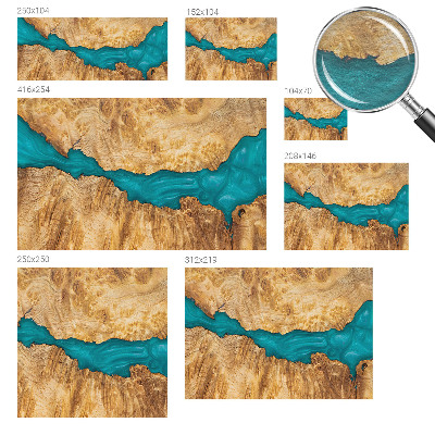 Stenska fototapeta flis Les in smola