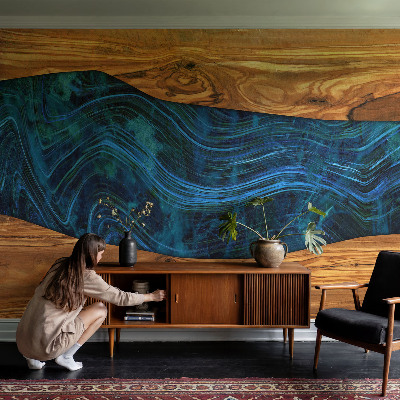 Fototapeta za steno Modri ​​les