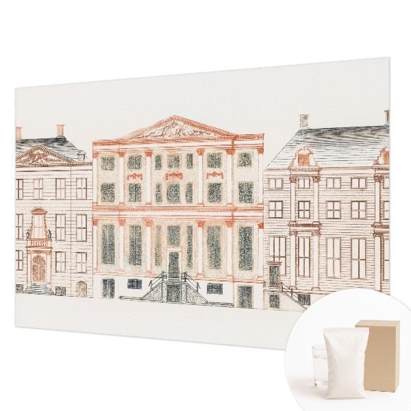 Fototapeta za dnevno sobo z motivom klasičnih stavb