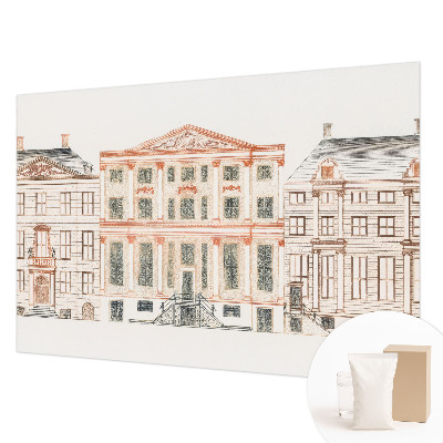 Fototapeta za dnevno sobo z motivom klasičnih stavb