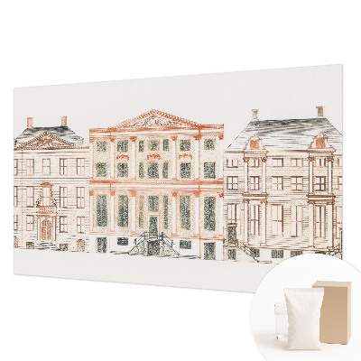 Fototapeta za dnevno sobo z motivom klasičnih stavb
