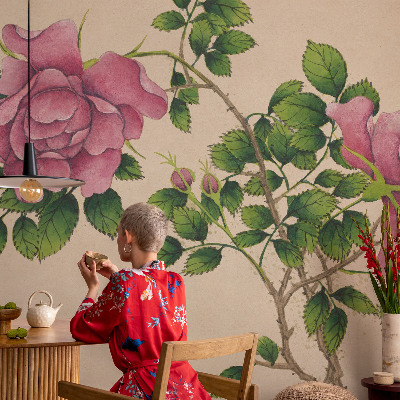 Visokokakovostna fototapeta Romantične vrtnice