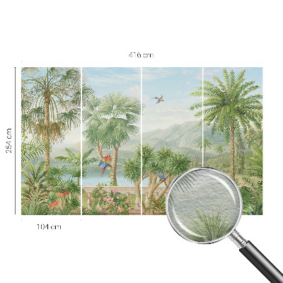 Flis fototapeta za otroško sobo Eksotična pokrajina