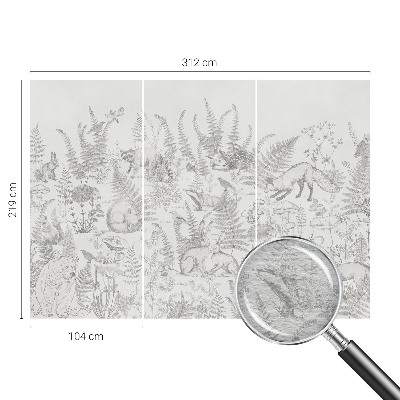 Visokokakovostna fototapeta Gozdne živali