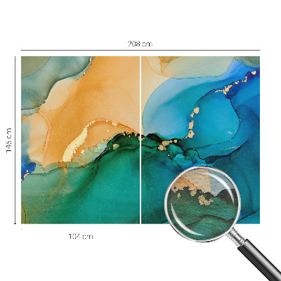 Flis fototapeta Barviti valovi