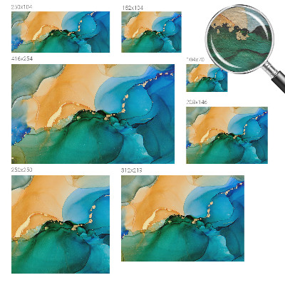 Flis fototapeta Barviti valovi