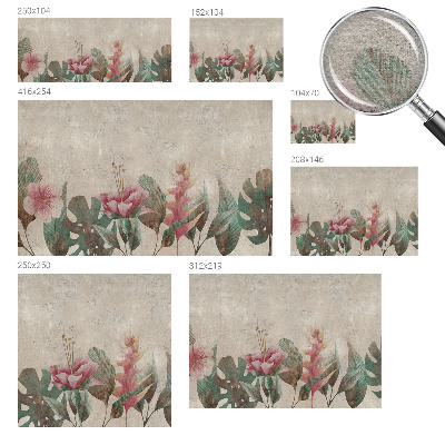 Netkana fototapeta Subtilna flora