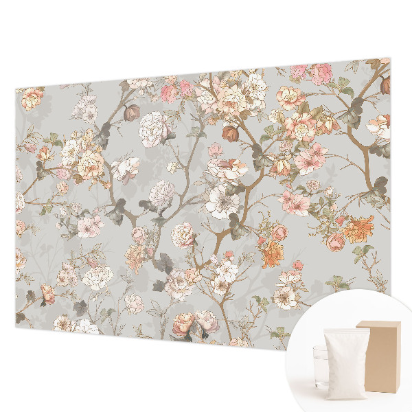 Stenska fototapeta flis Romantični vzorec