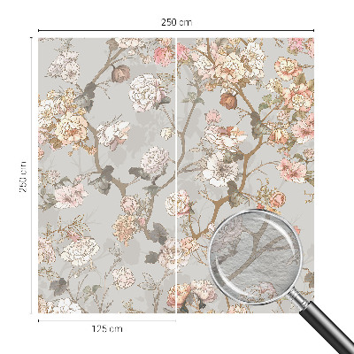 Stenska fototapeta flis Romantični vzorec