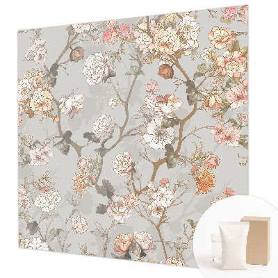 Stenska fototapeta flis Romantični vzorec