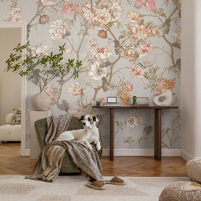 Stenska fototapeta flis Romantični vzorec