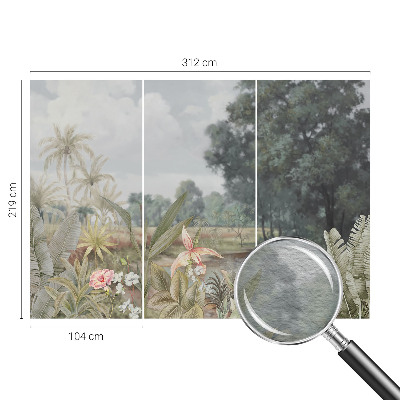 Netkana fototapeta Eksotična pokrajina