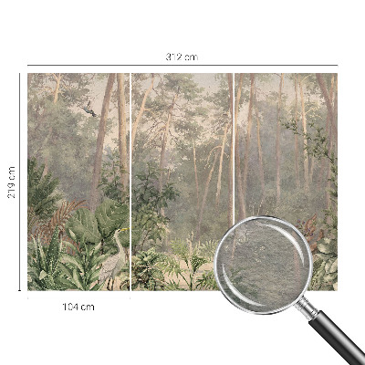 Stenska fototapeta flis v naravnih odtenkih za pomirjujoč videz