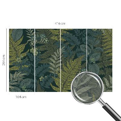 Fototapeta za dnevno sobo Zelena eleganca