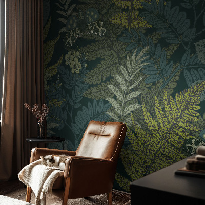 Fototapeta za dnevno sobo Zelena eleganca