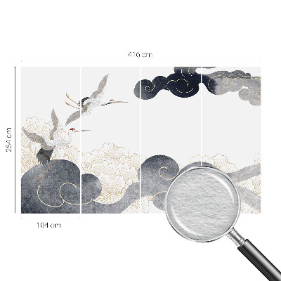 Moderna fototapeta Žerjavi v letu