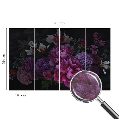 Stenska fototapeta flis Cvetlična eleganca