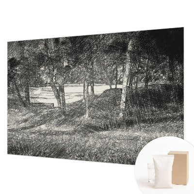Tiskana fototapeta flis z motivom mirne pokrajine