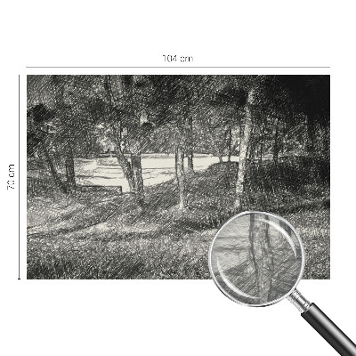 Tiskana fototapeta flis z motivom mirne pokrajine