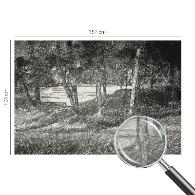 Tiskana fototapeta flis z motivom mirne pokrajine