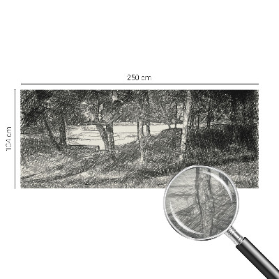 Tiskana fototapeta flis z motivom mirne pokrajine