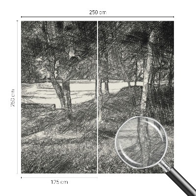 Tiskana fototapeta flis z motivom mirne pokrajine